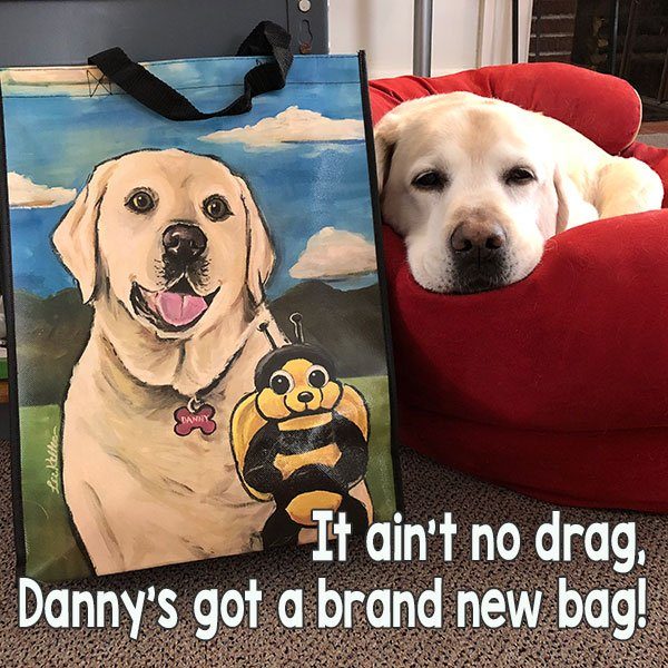 Danny and Bee Painted Tote Bag