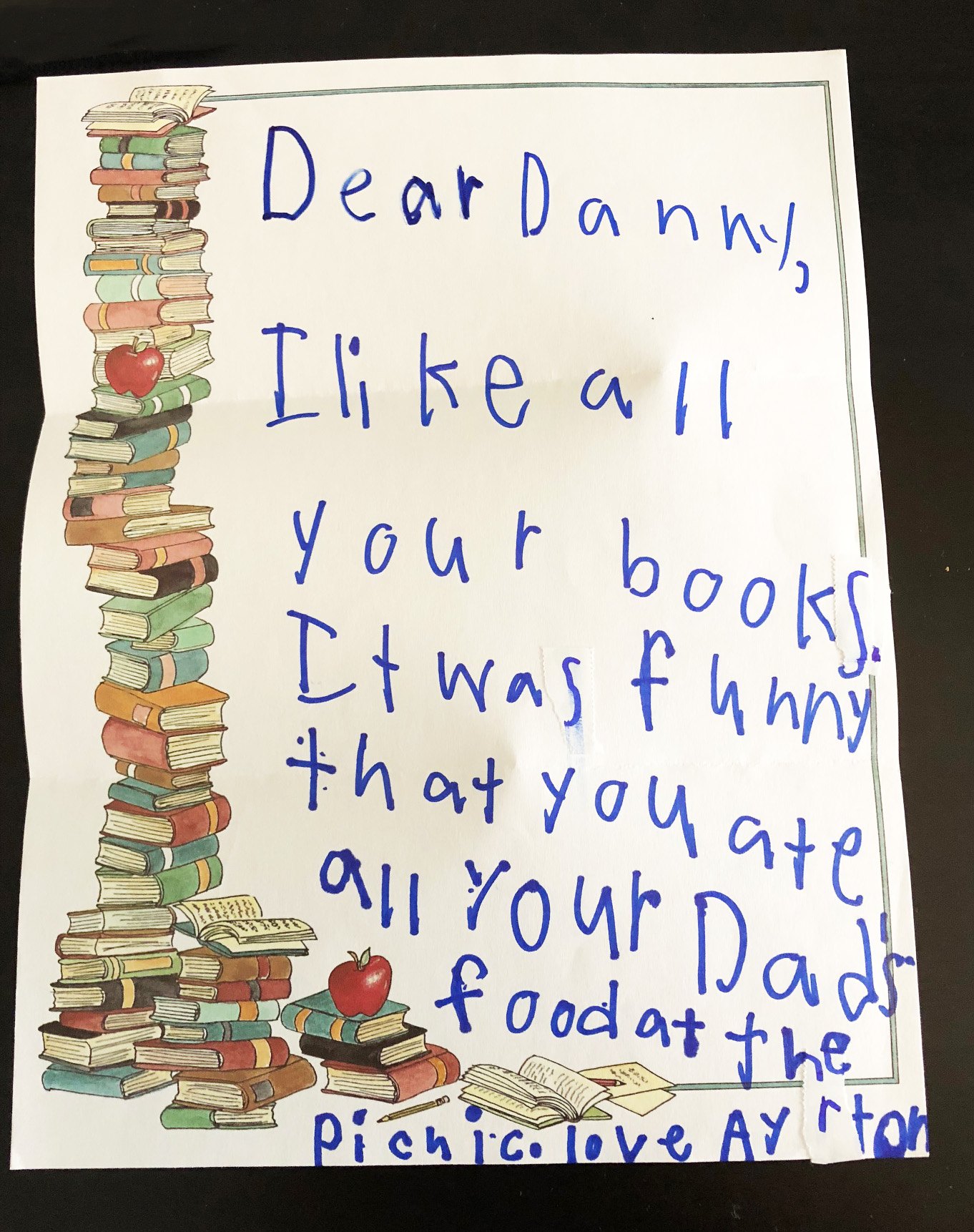 Reader review of Danny and Dad Go on a Picnic