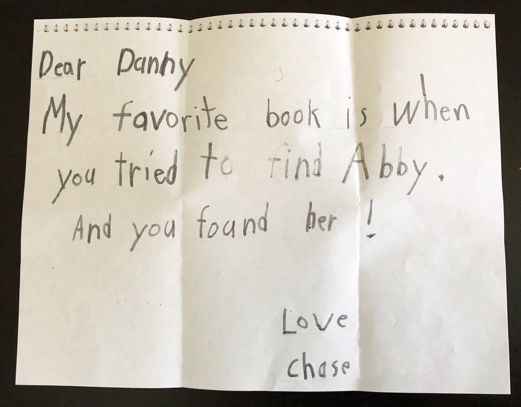 Review of Danny Looks for Abby