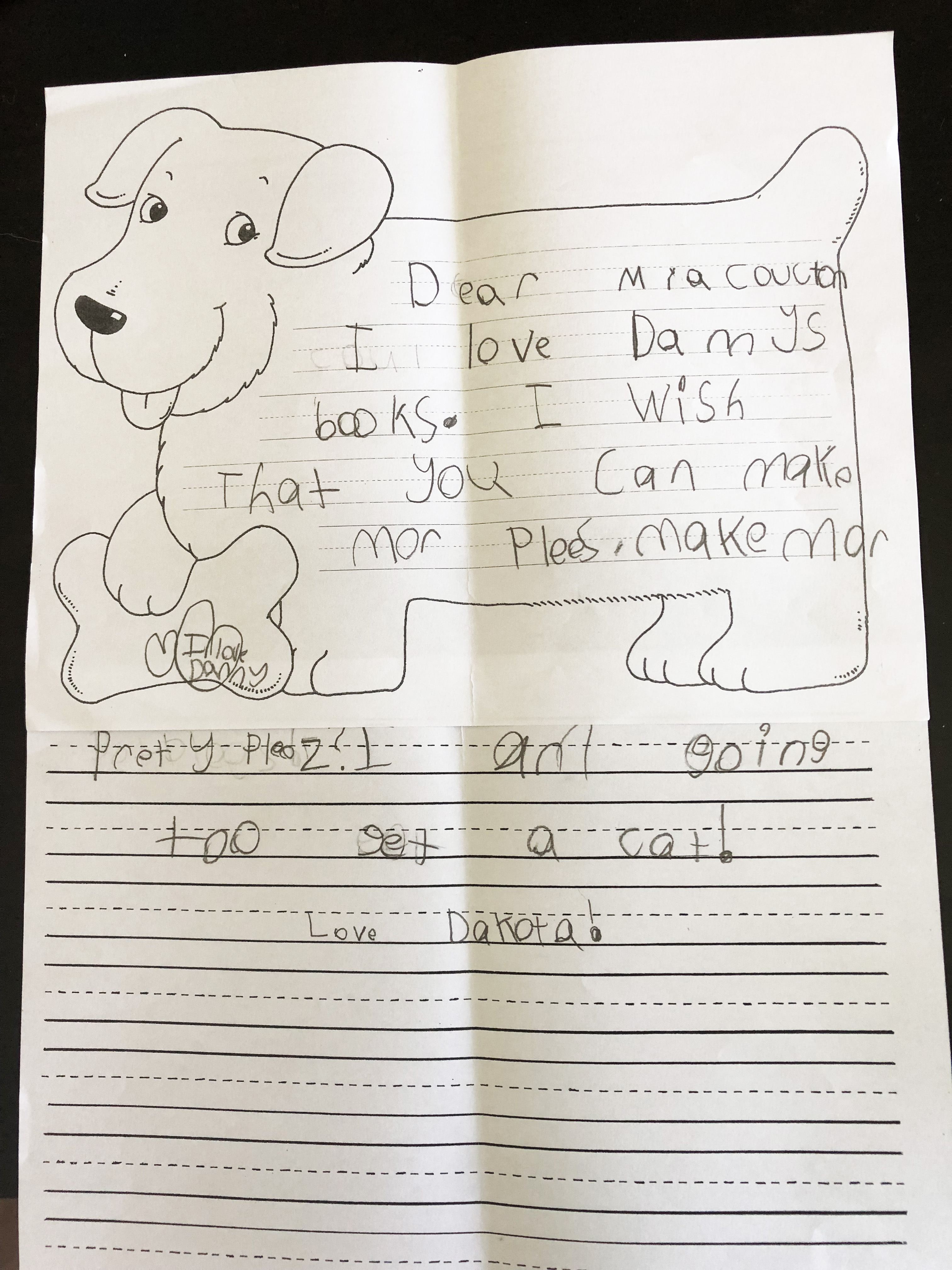 1st grader, Dakota, loves MaryRuth Books 1st grader, Dakota, loves MaryRuth Books