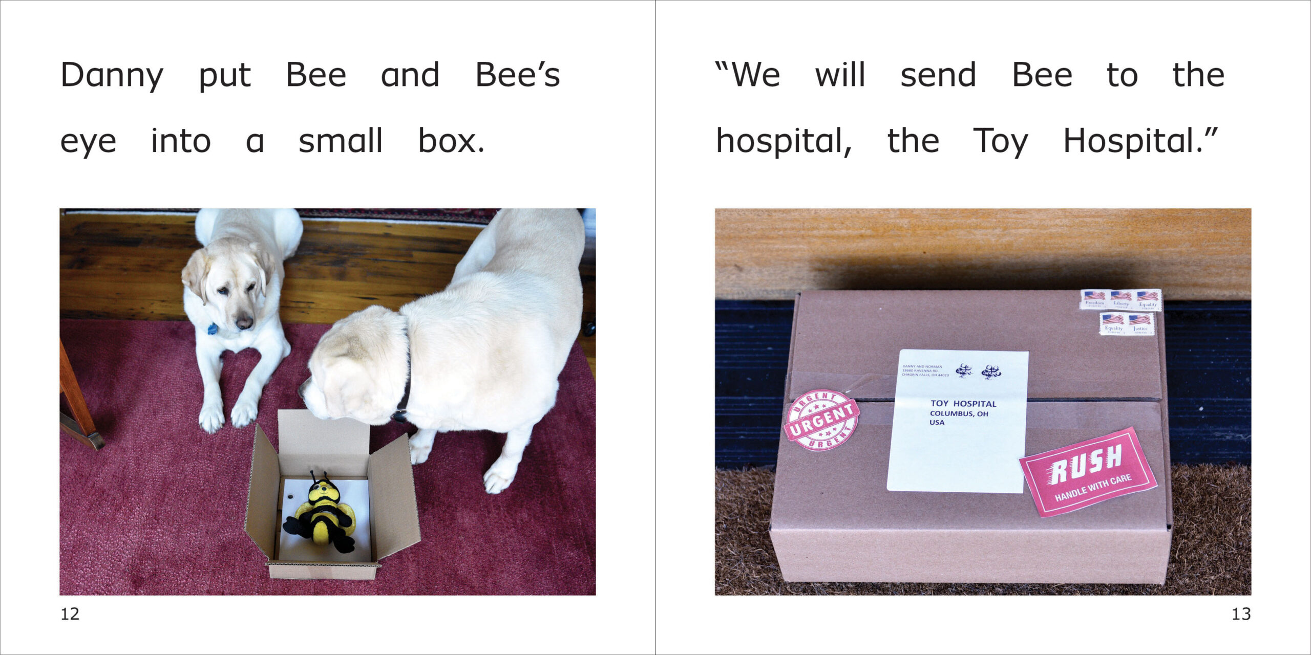 Danny's Bee Goes to the Hospital Spread