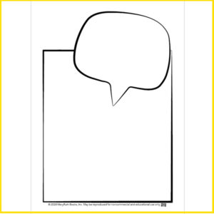 Blank Comic Speech Bubble Card