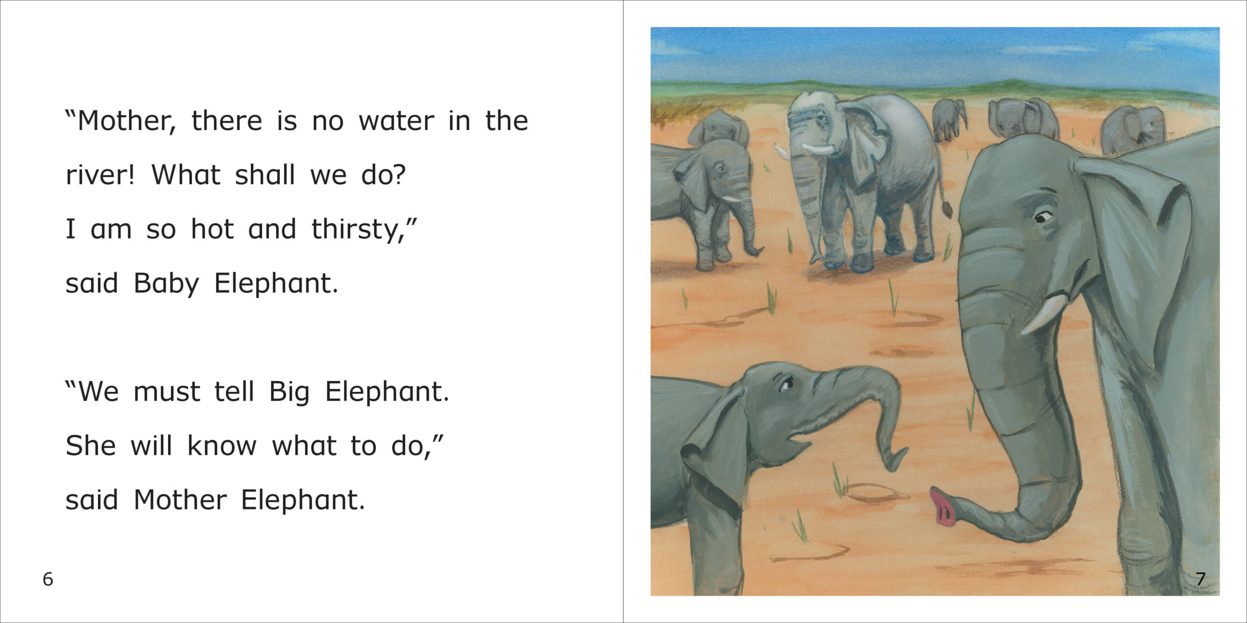 Baby Elephant is Thirsty
