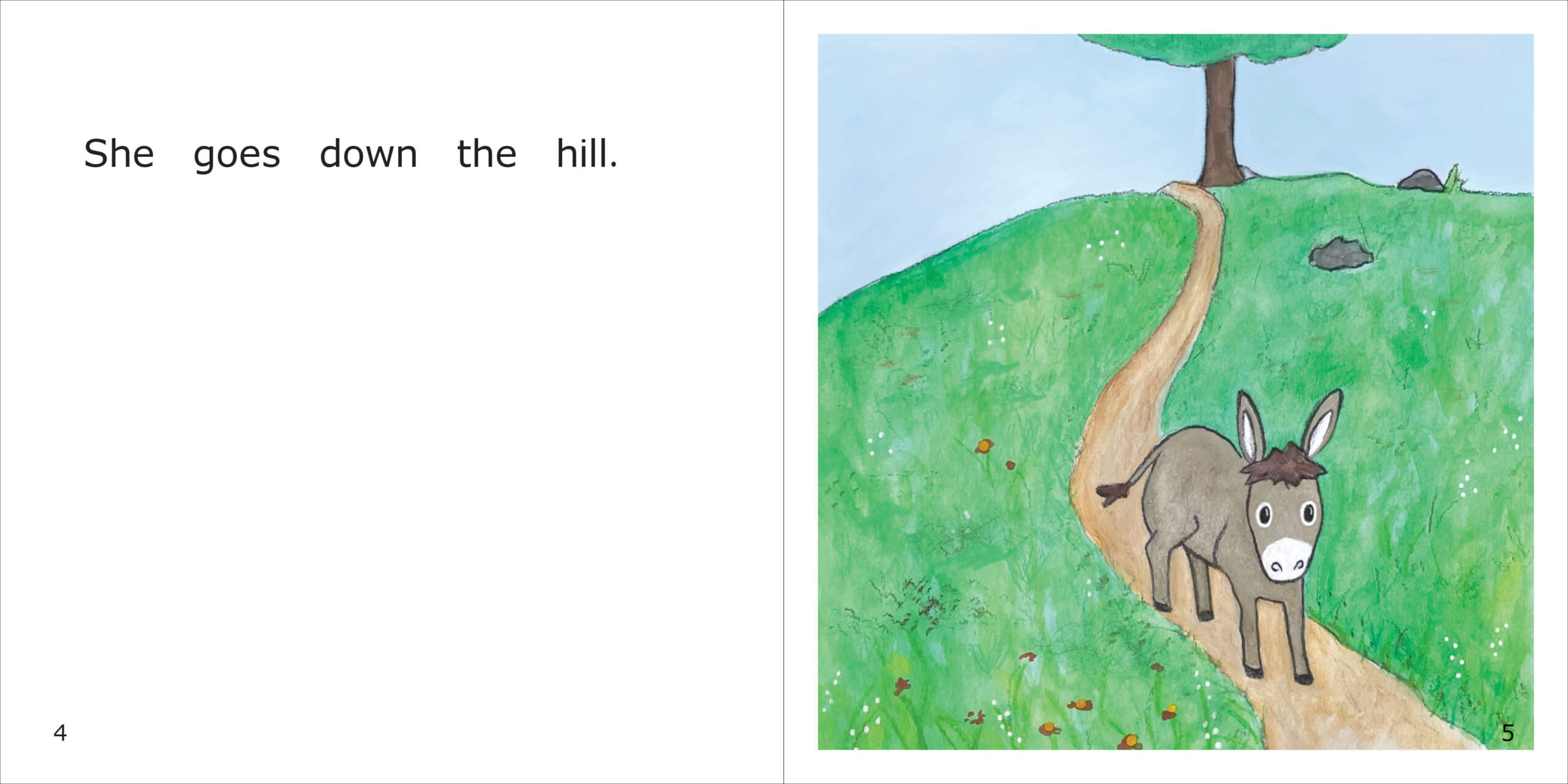 Donkey Goes Home Spread